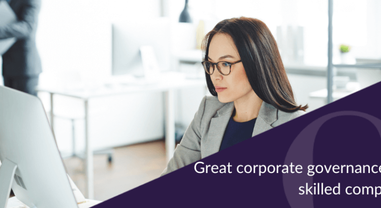 Great corporate governance starts with a skilled company secretary Banner