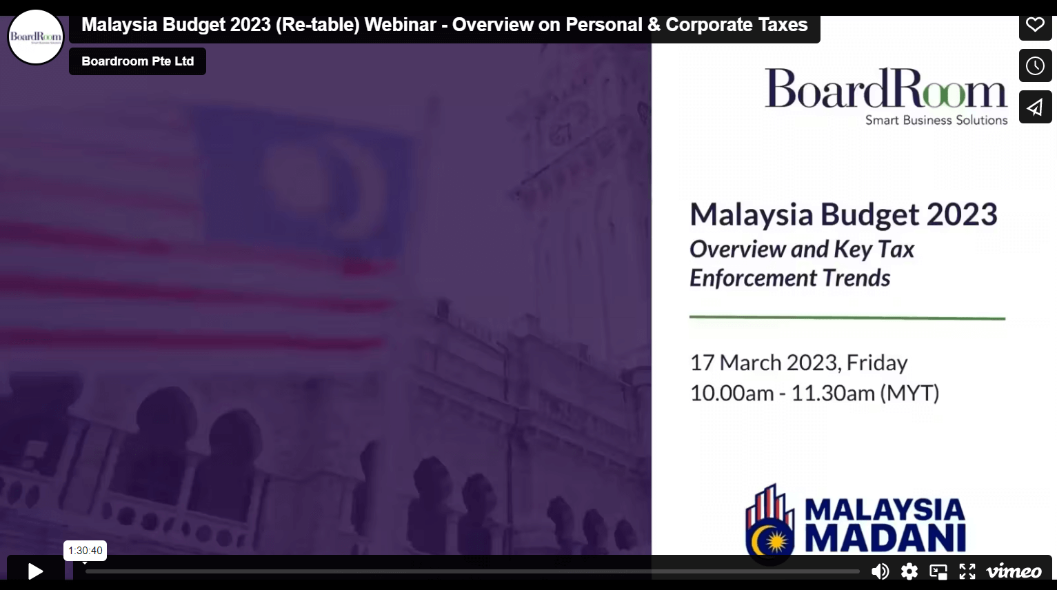 Malaysia Budget 2023 (Re-table) Webinar - Overview on Personal & Corporate Taxes thumbnail preview