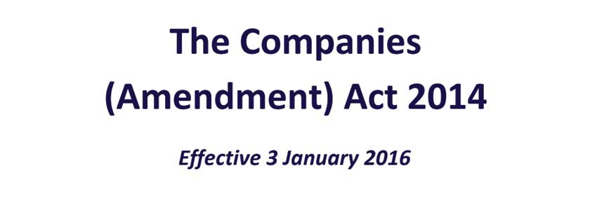 The Companies (Amendment) Act 2014