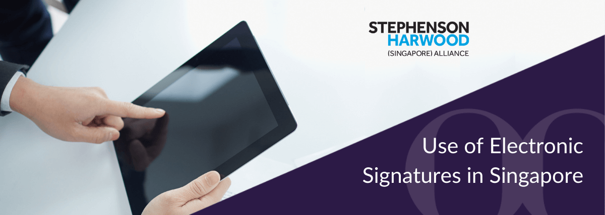 Use of electronic signatures in Singapore