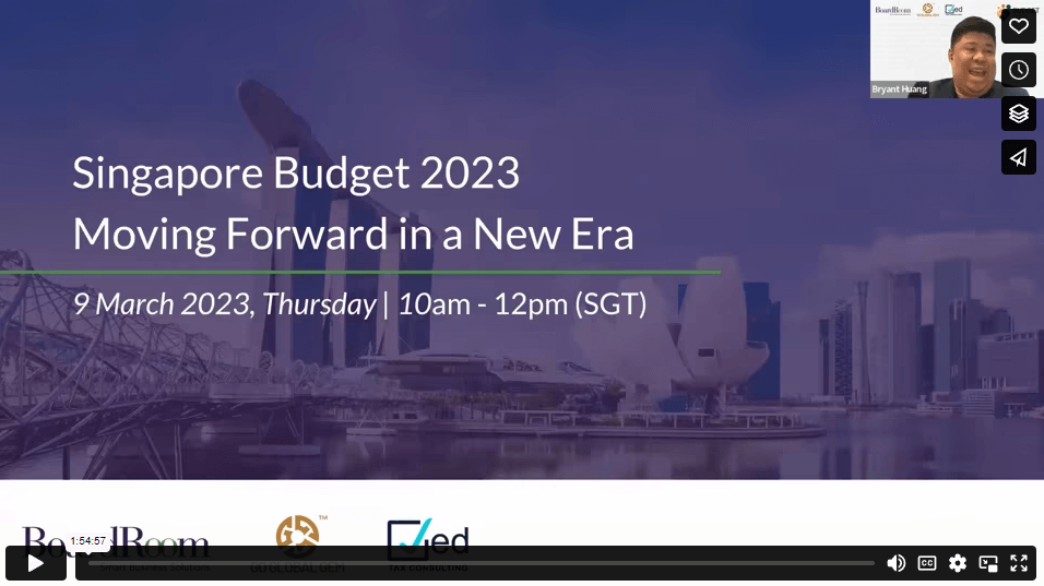 Singapore Budget 2023 Vimeo Thumbnail