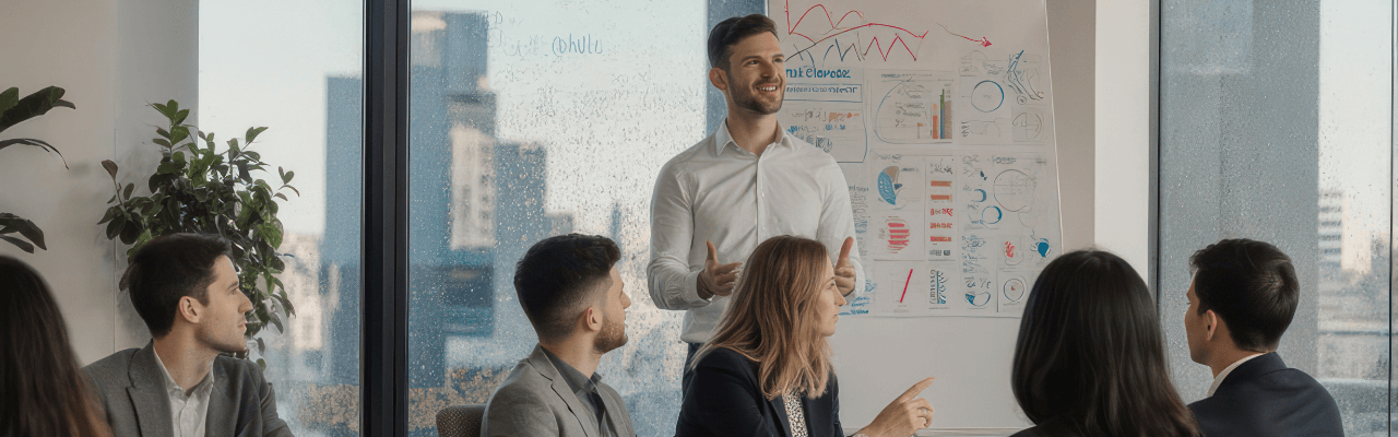 Finance professional reviewing month-end close best practices on a tablet in a modern office environment